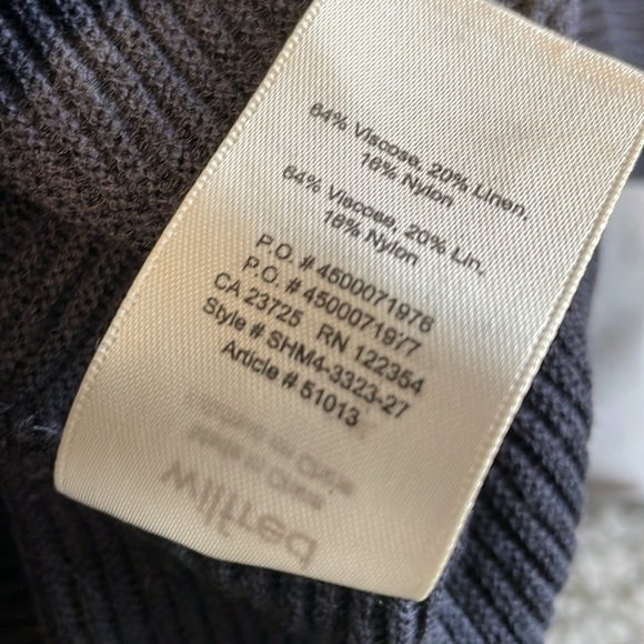 Aritzia Wilfred Blanchard Navy Blue Ribbed Sweater Size XXS - Picture 8 of 8